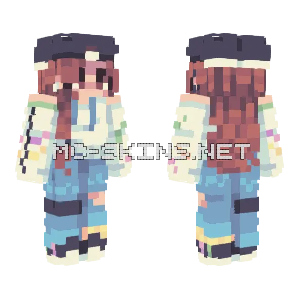 Pigtailthunder Sf37 Ff Minecraft skin, front and back