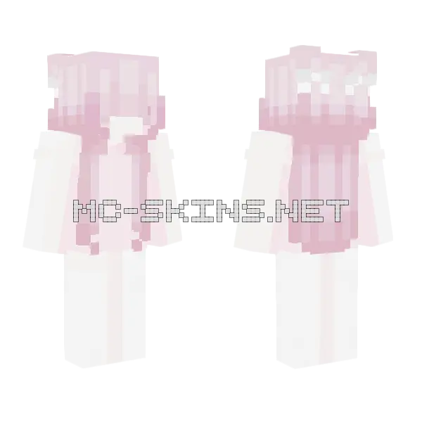 Piink Girl Minecraft skin, front and back