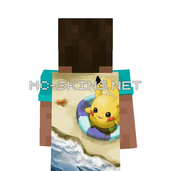 Pikachu Beach cape, outside and lining