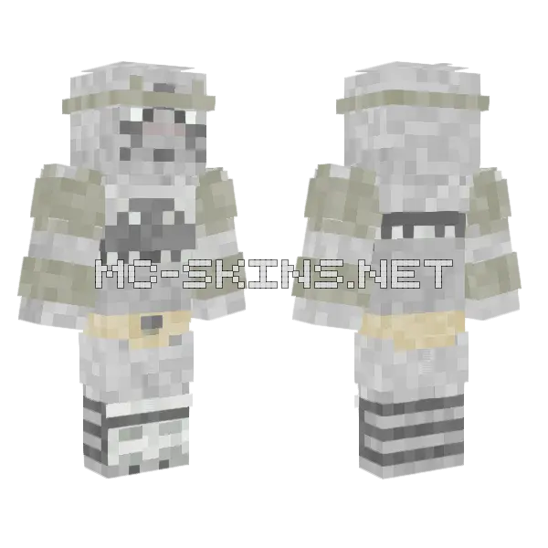 Pilar Man Minecraft skin, front and back