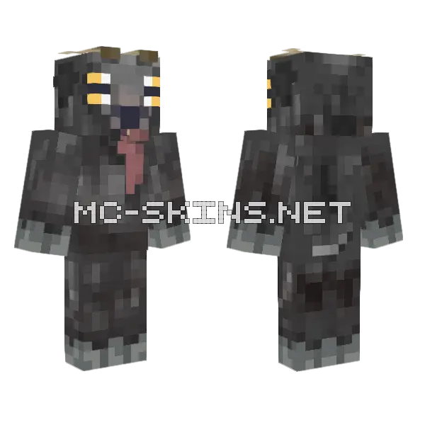Pilgor Goat Minecraft skin, front and back