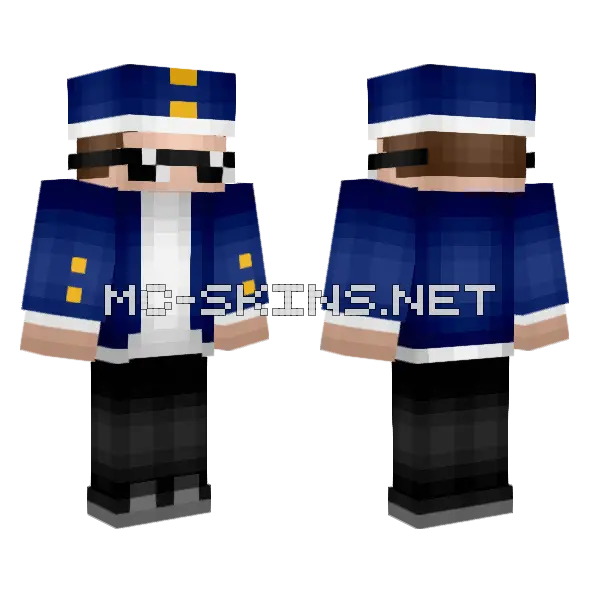 Pilot Aero Creator Skin Minecraft skin, front and back