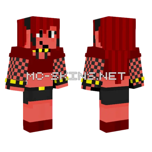 Pin BFDI Humanised Minecraft skin, front and back