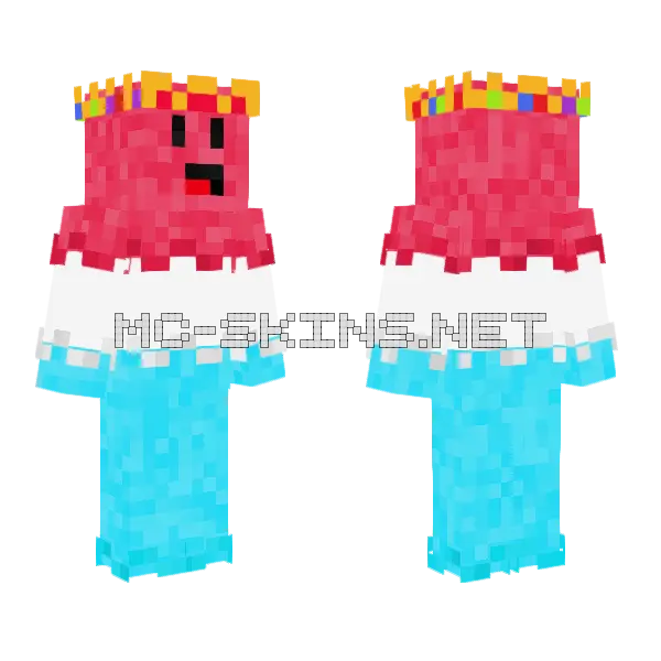 Pink and Blue Blob, front and back
