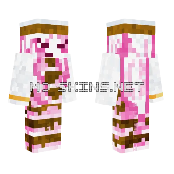 Pink Angel Wings, front and back
