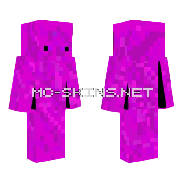 Pink Blob Monster, front and back