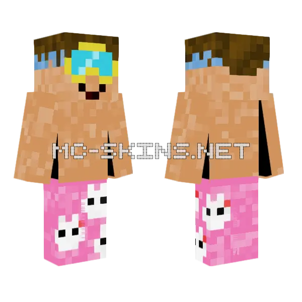Pink Bunny Hoodie, front and back