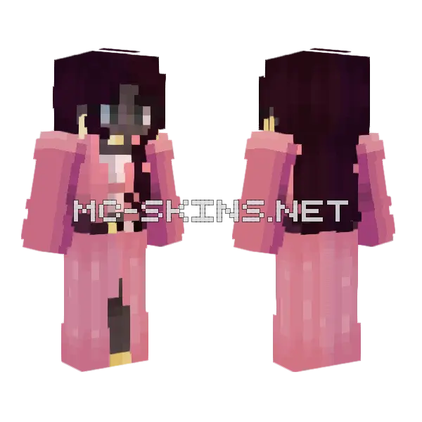 Pink Cat Girl, front and back
