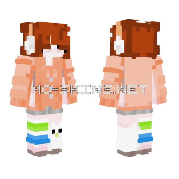 Pink Cat Girl, front and back