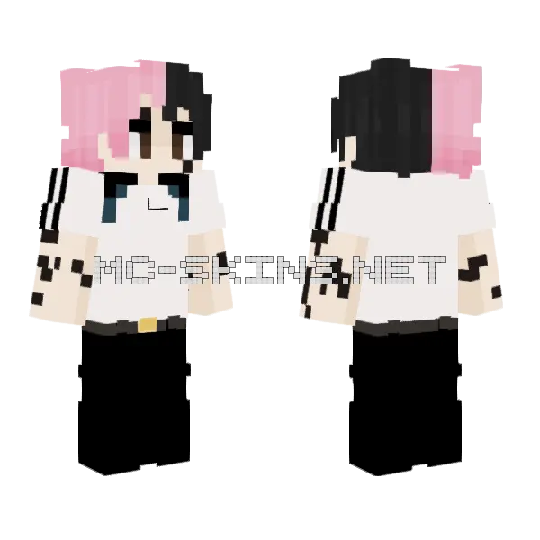 Pink Cat Girl, front and back