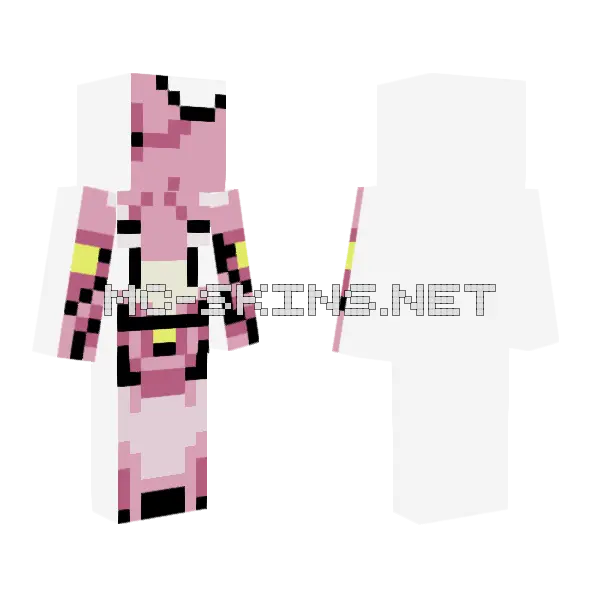 Pink Cat Outfit, front and back