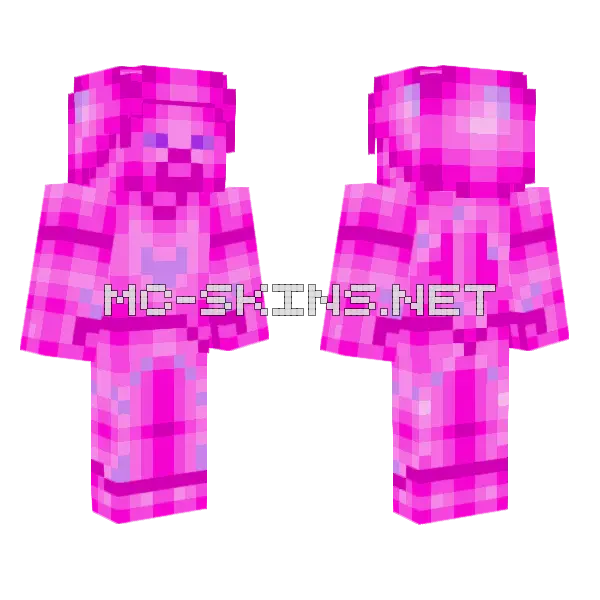 Pink Crystal Suit, front and back