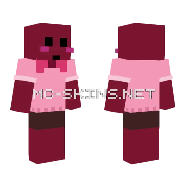 Pink Dog Costume, front and back