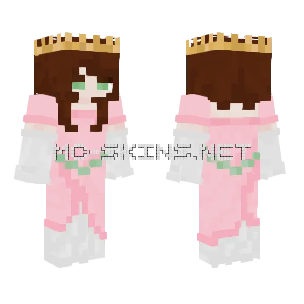Pink Dress Girl, front and back
