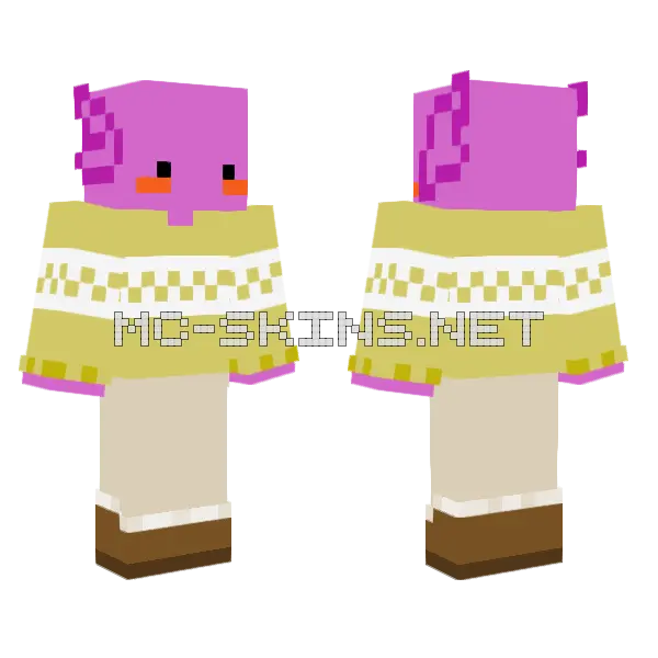 Pink Frosted Cake, front and back