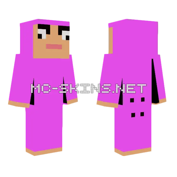 Pink Guy Skin Minecraft skin, front and back