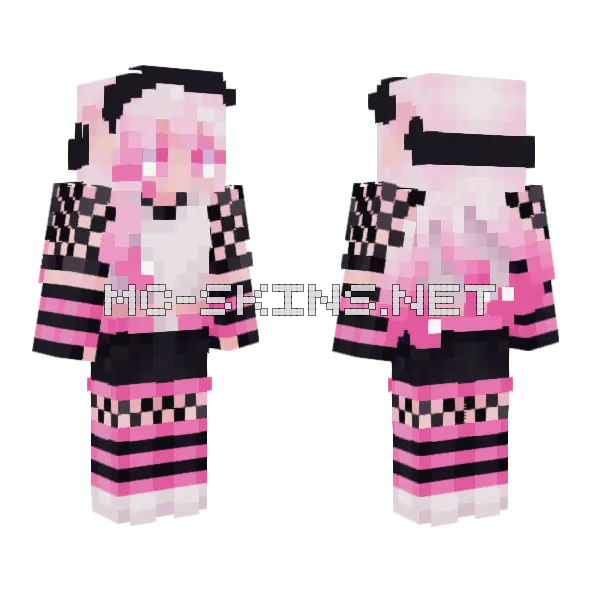 Pink Azalea Outfit, front and back