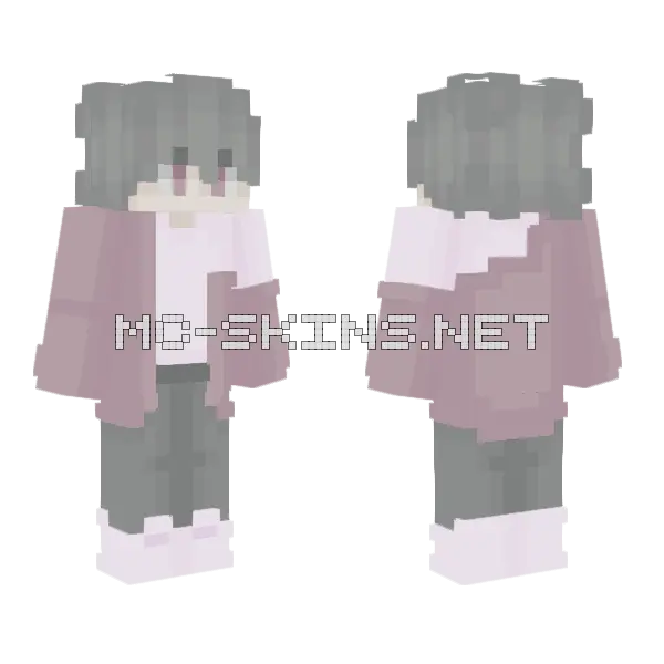 Pink Lemonade Minecraft skin, front and back