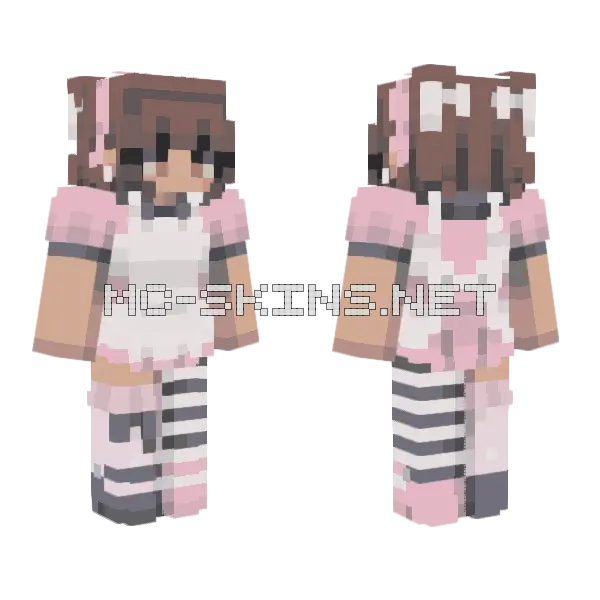 Pink Lolita Dress, front and back