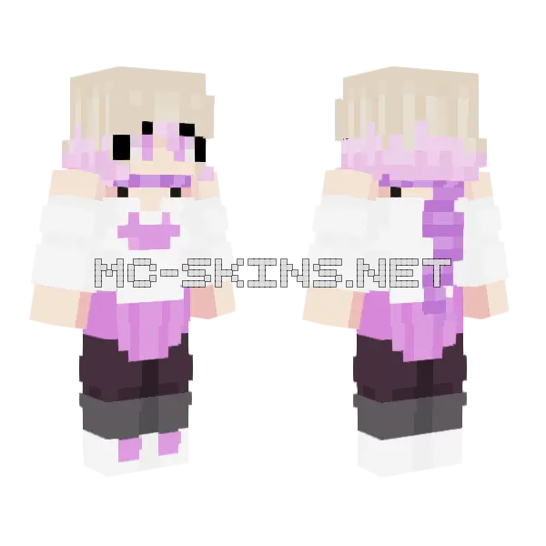 Pink Maid Outfit, front and back