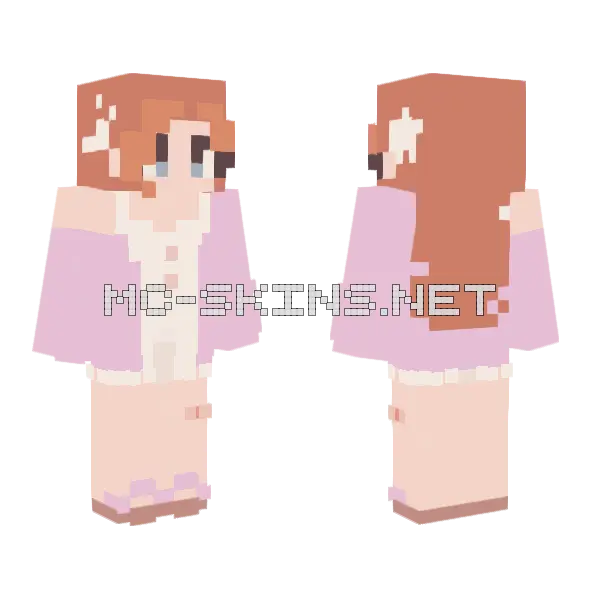 Pink Pajama Girl, front and back
