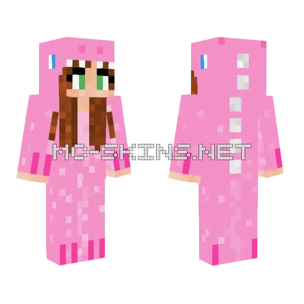 Pink Pajama Suit, front and back