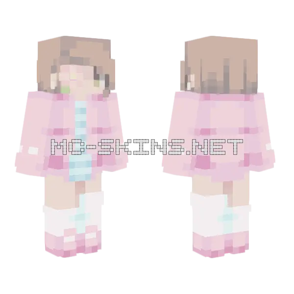 Pink Pastel Outfit, front and back