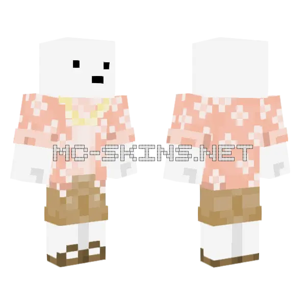 Pink Patterned Dress, front and back