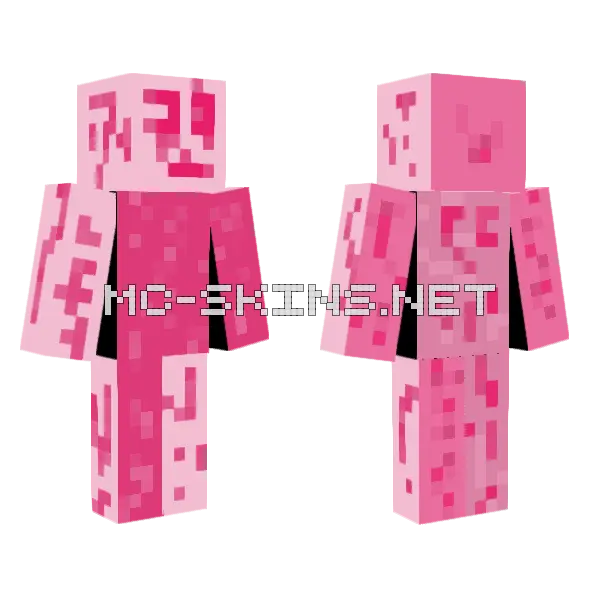 Pink Pig Skin Minecraft skin, front and back