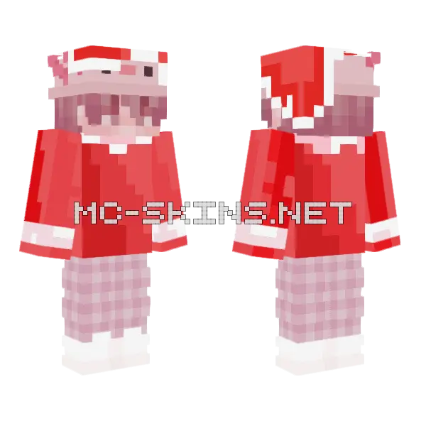 Pink Piggy Outfit Minecraft skin, front and back