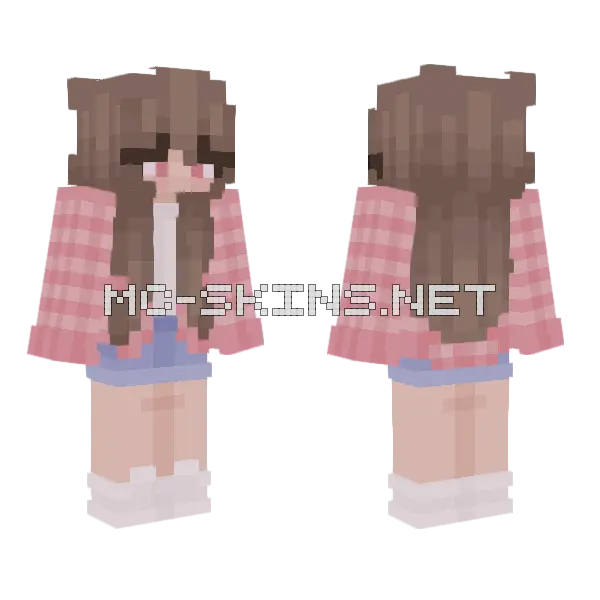 Pink Plaid Schoolgirl, front and back