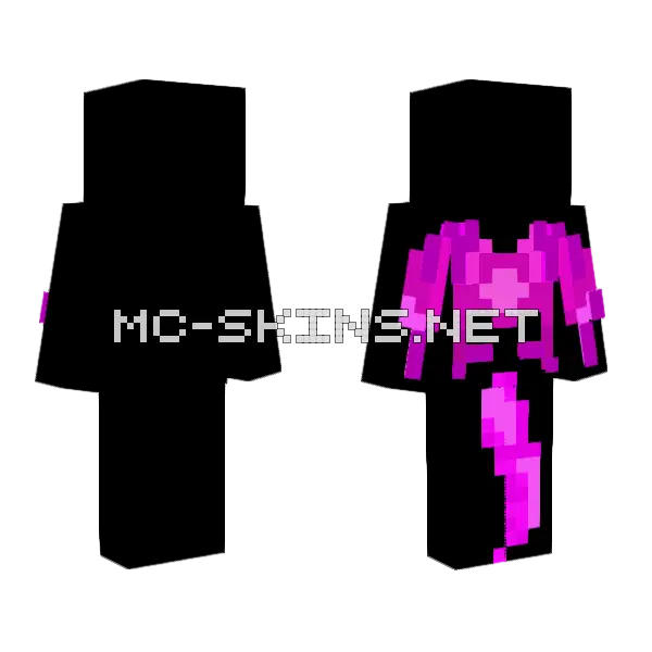 Pink Rainwing Base Minecraft skin, front and back