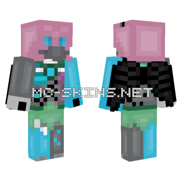 Pink Robot Suit, front and back