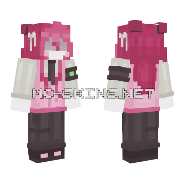 Pink Sakura Outfit, front and back