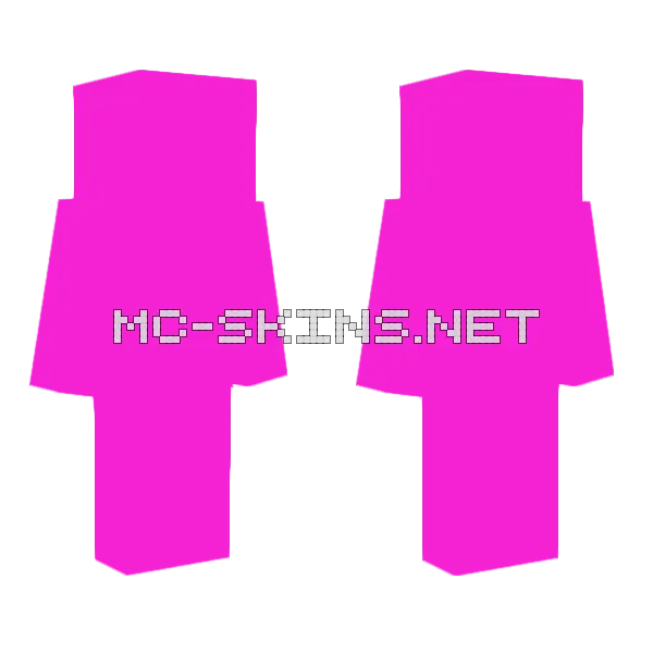 Pink Skin Minecraft skin, front and back