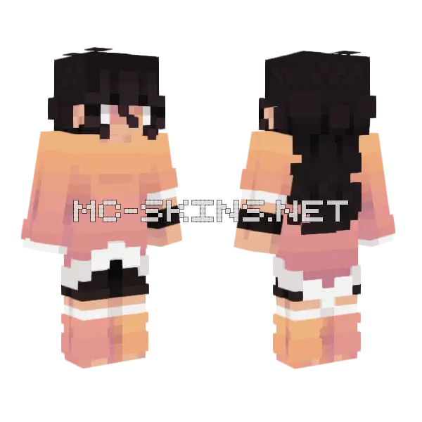 Pink Sneakers Outfit, front and back