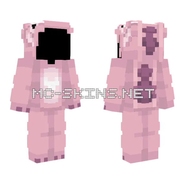 Pink Stitch Minecraft skin, front and back