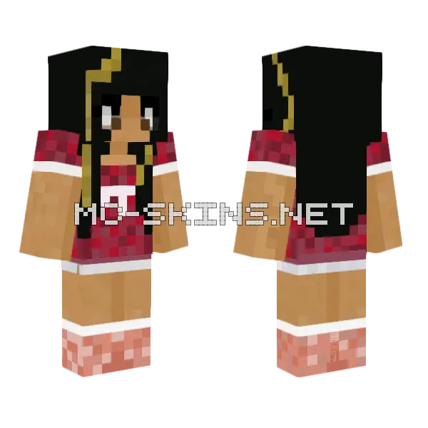 Pink Strawberry Dress, front and back