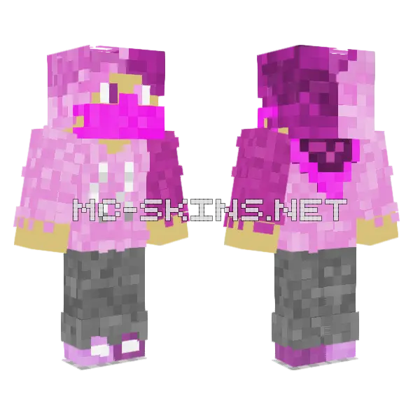 Pinkboy Skin Minecraft skin, front and back