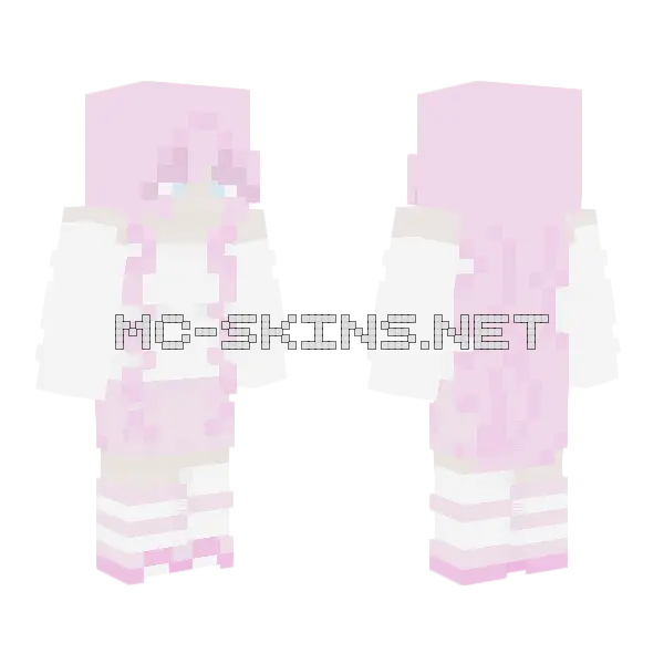 Pinky Minecraft skin, front and back