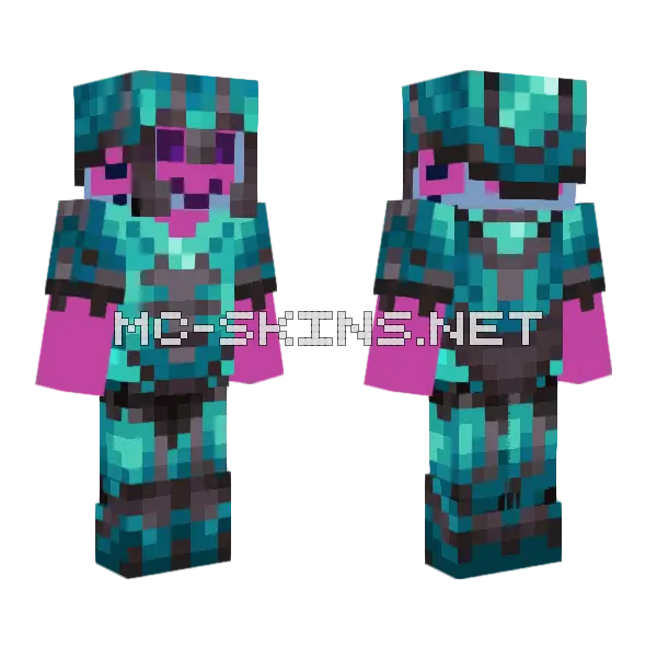 Pinky in Armour, front and back