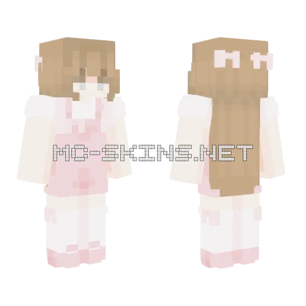 Pinky IRL Persona Minecraft skin, front and back