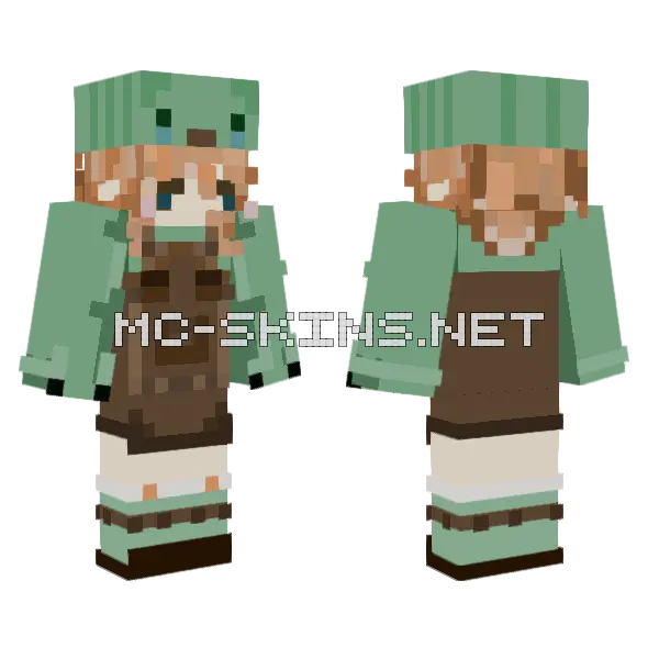 Pipanix Minecraft skin, front and back