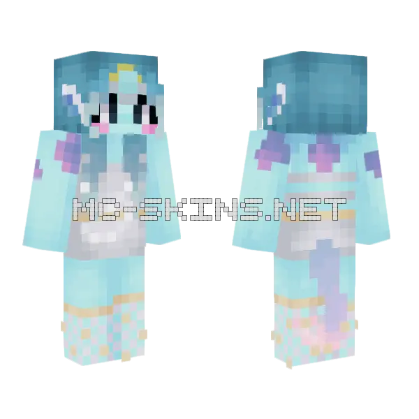 Piperlicious Minecraft skin, front and back
