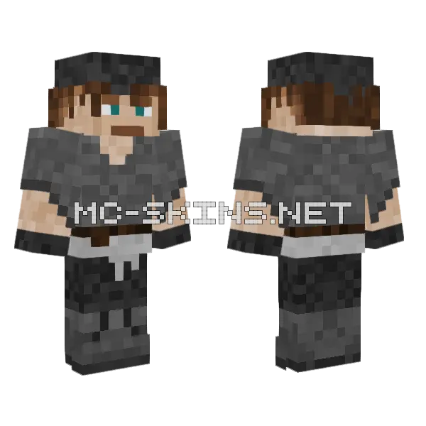 Pirate 3 Minecraft skin, front and back
