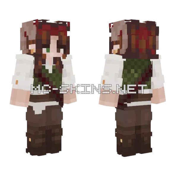 Pirate Outfit For OC Minecraft skin, front and back