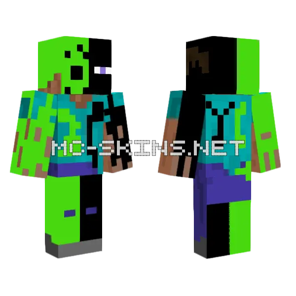 Pixelbypixel Exe Minecraft skin, front and back