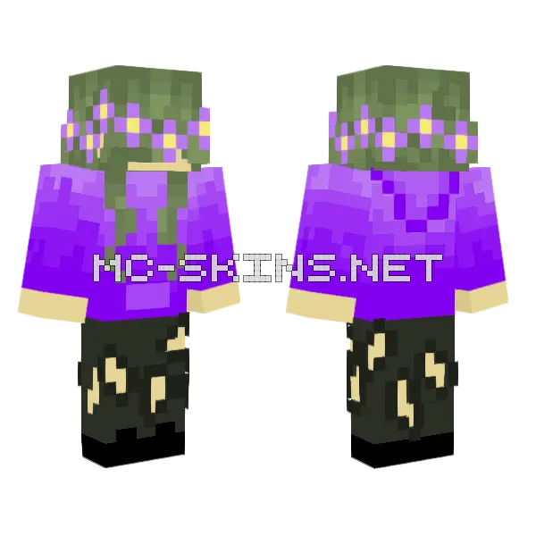 Pizzaroll Skin Minecraft skin, front and back