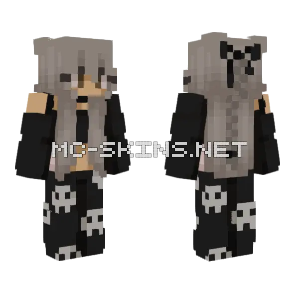 Pjs Spooky Minecraft skin, front and back