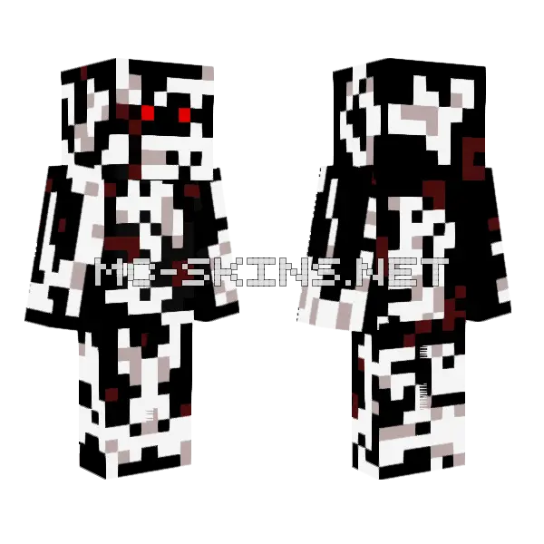 Pki Minecraft skin, front and back